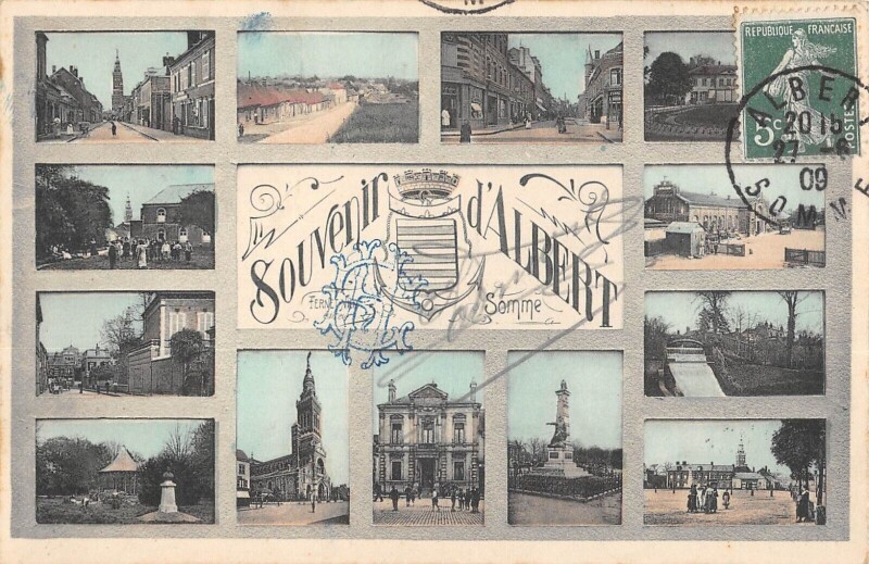 Carte postale ancienne Souvenir D'Albert à Albert