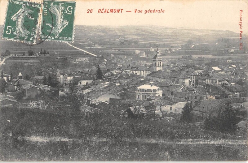 Carte postale ancienne Realmont - Vue Generale