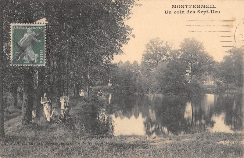 Carte postale ancienne Montfermeil - Un Coin Des Sept Iles à Montfermeil