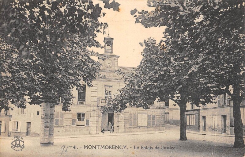 Carte postale ancienne Montmorency - Palais De Justice à Montmorency