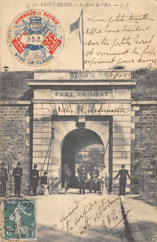 Carte postale ancienne Saint Denis - Le Fort De L'Est à Saint-Denis