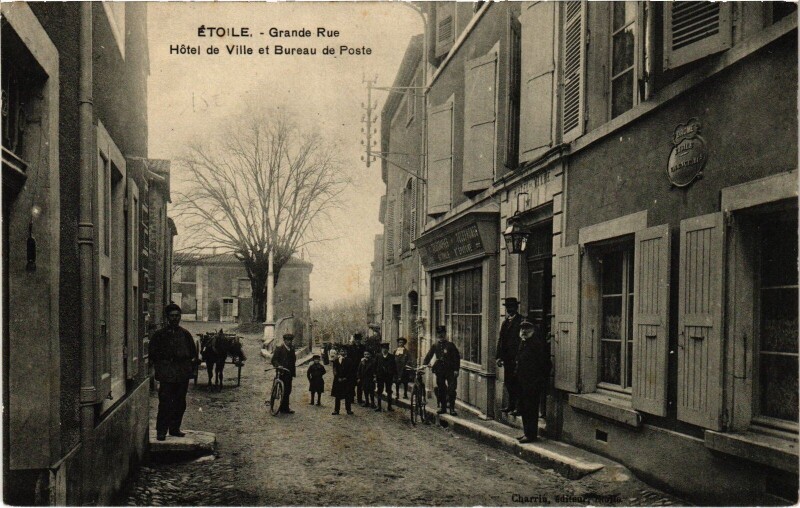 Carte postale ancienne Etoile Grande Rue Bureau de Poste