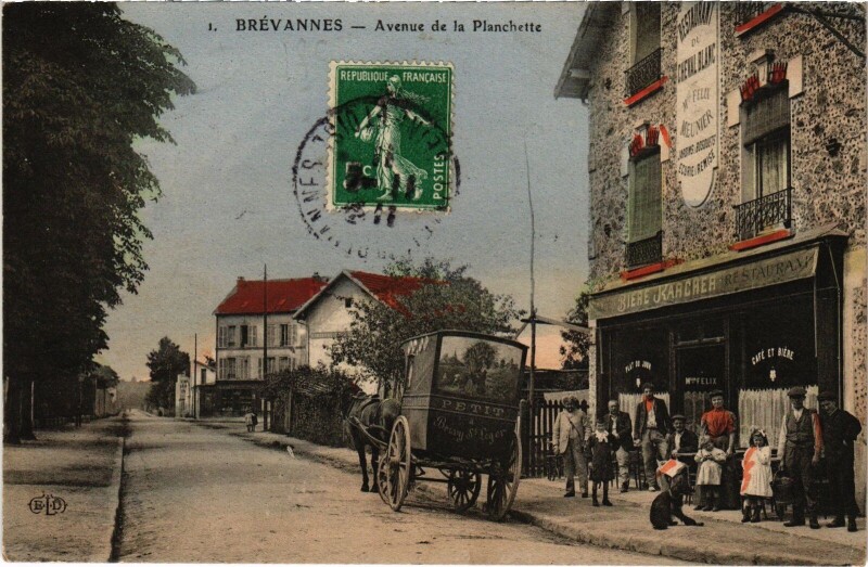 Carte postale ancienne Brévannes Avenue de la Planchette