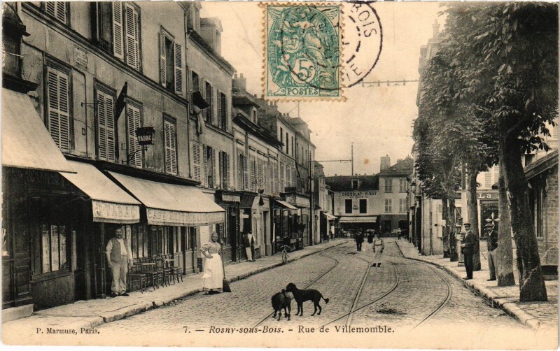 Carte postale ancienne Rosny-sous-Bois Rue de Villemomble à Rosny-sous-Bois
