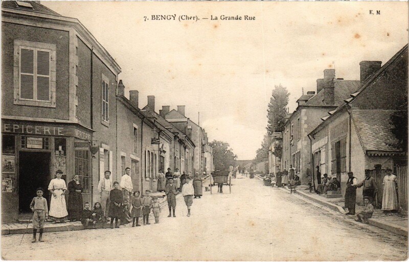 Carte postale ancienne Bengy Grande Rue