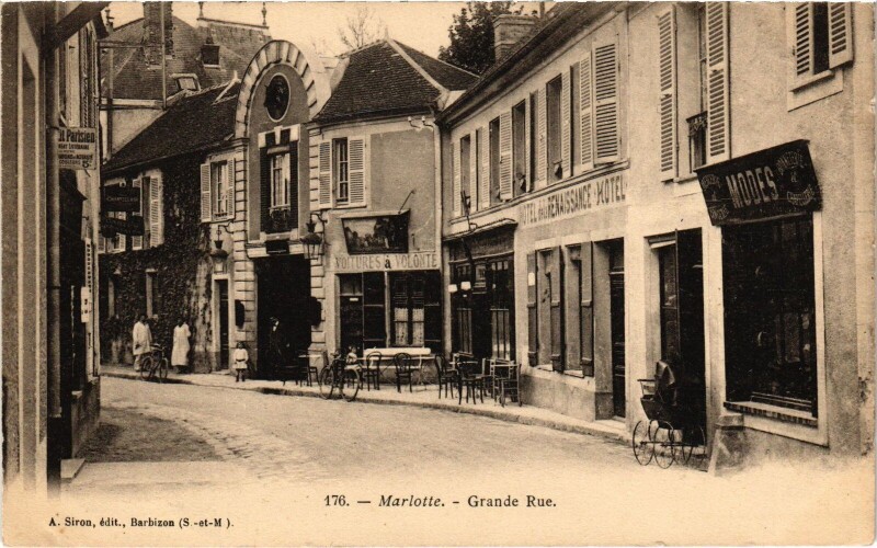 Carte postale ancienne Marlotte Grande Rue