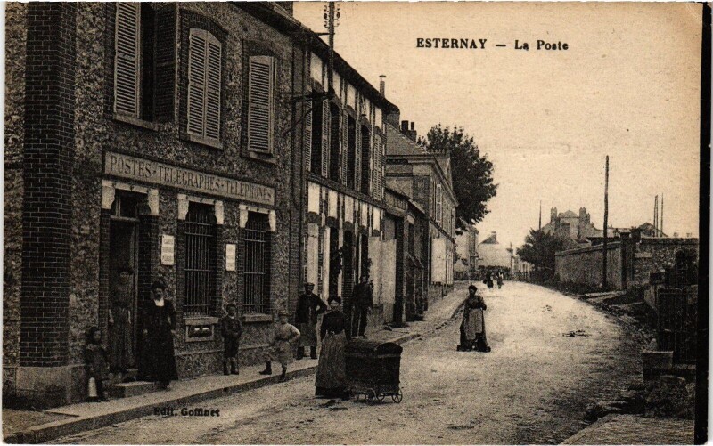 Carte postale ancienne Esternay La Poste à Esternay