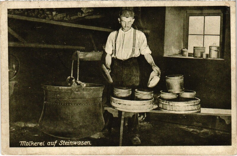 Carte postale ancienne Molkerei aud Steinwasen