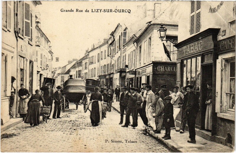 Carte postale ancienne Lizy-sur-Ourcq Grande Rue à Lizy-sur-Ourcq