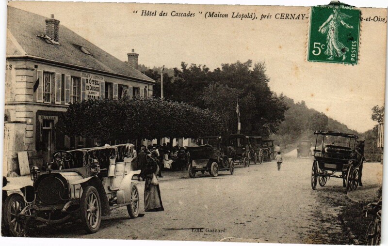 Carte postale ancienne Cernay Hotel des Cascades