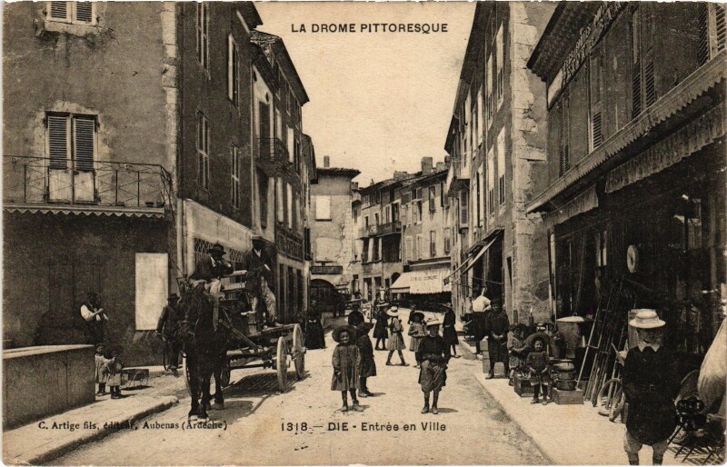 Carte postale ancienne Dié Entrée de la Ville