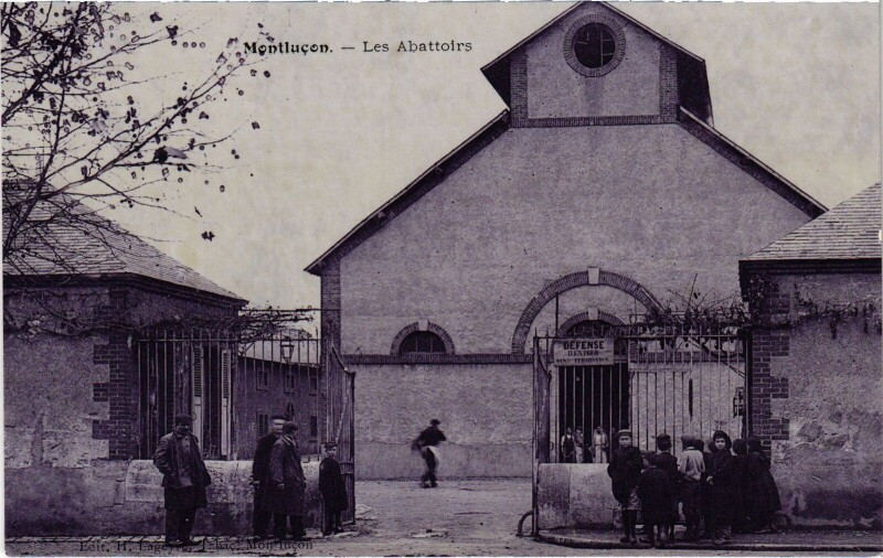 Carte postale ancienne Montlucon Les Abattoirs