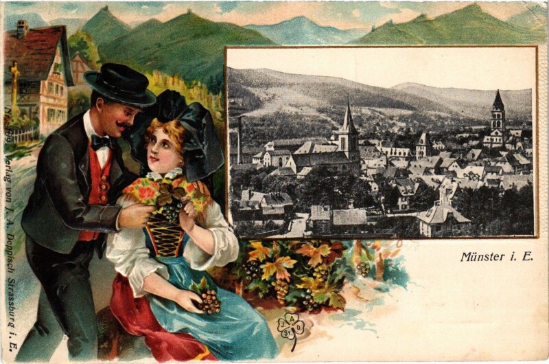 Carte postale ancienne Münster Embossed