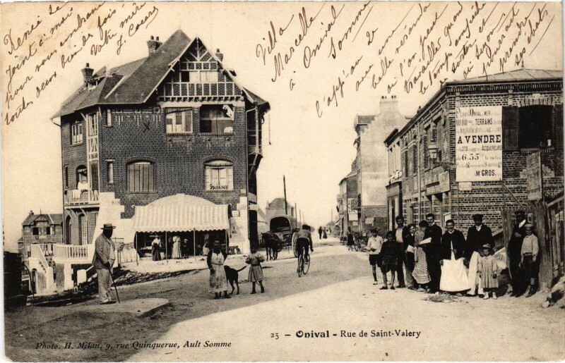 Carte postale ancienne Onival Rue de Saint-Valéry