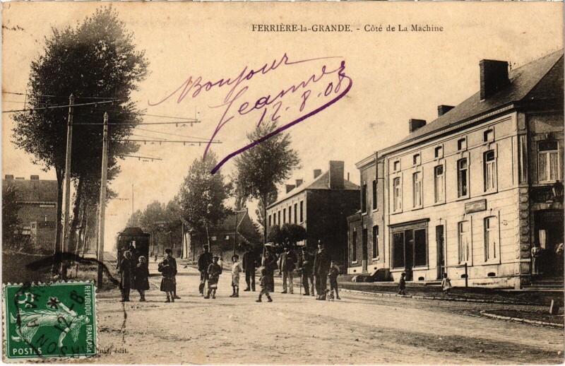 Carte postale ancienne Ferriere-le-Grande Coté de la Machine