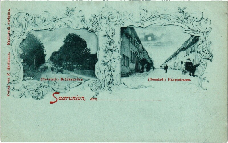 Carte postale ancienne Saarunion Litho
