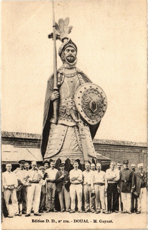 Carte postale ancienne Douai M. Gayant à Douai