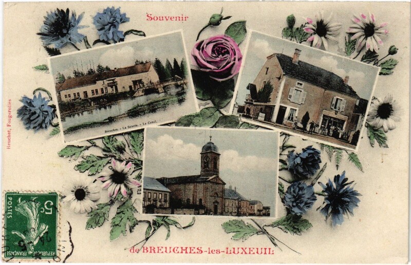 Carte postale ancienne Souvenir Breuches-les-Luxeuil à Breuches
