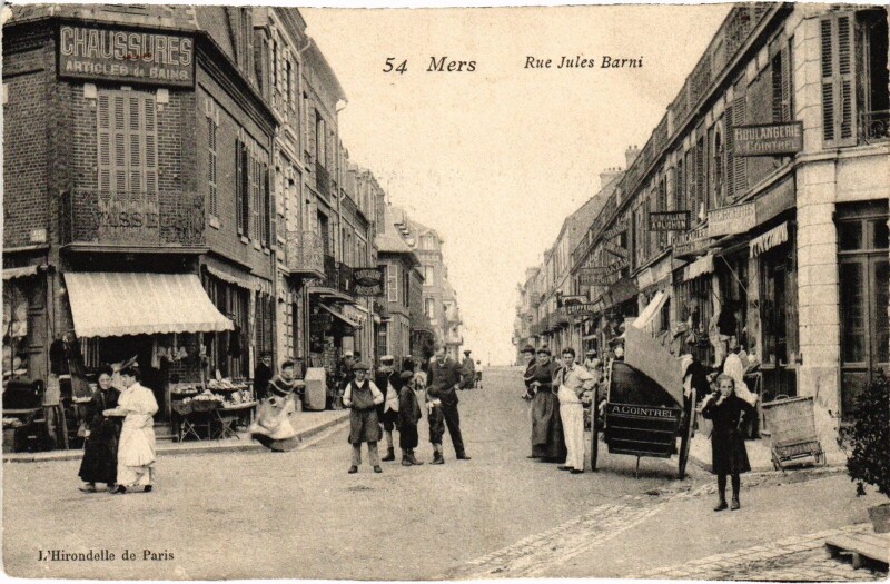 Carte postale ancienne Mers Rue Jules barni