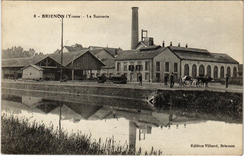 Carte postale ancienne Brienon La Sucrerie