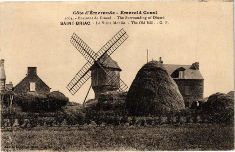 Carte postale ancienne Cote d'emeraude - Env. de Dinard - Saint-Briac - Le Vieux Moulin à Dinard