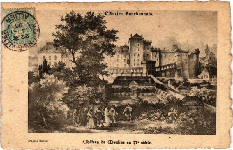 Carte postale ancienne L'Ancien Bourbonnais-Chateau