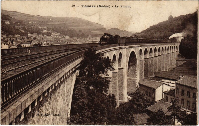 Carte postale ancienne Tarare - Le Viaduc à Tarare