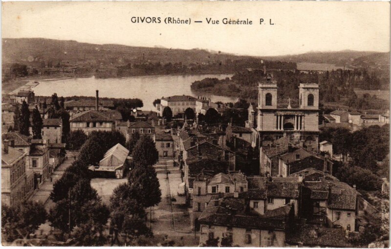 Carte postale ancienne Givors - Vue Generale à Givors