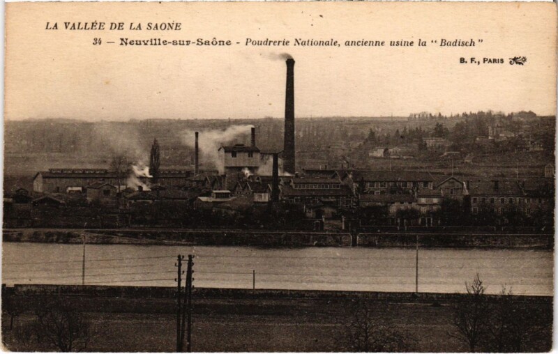 Carte postale ancienne Neuville-sur-Saone - Poudrerie Nationale - Ancienne Usine à Neuville-sur-Saône