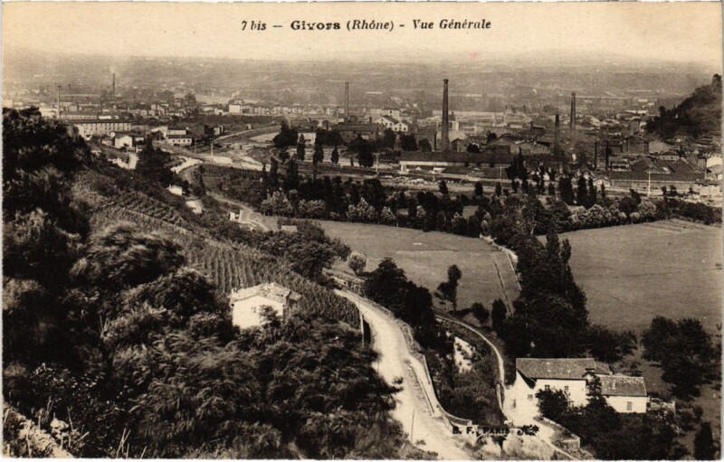 Carte postale ancienne Givors - Vue Generale à Givors