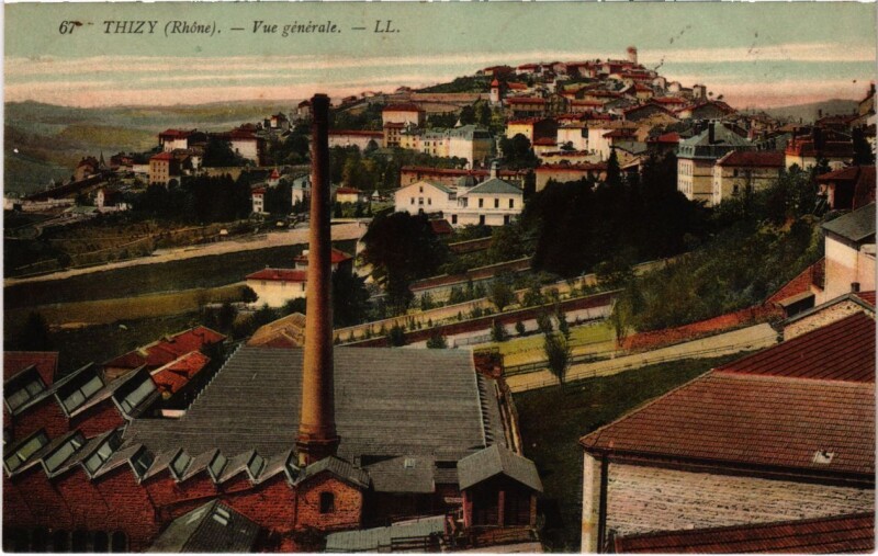 Carte postale ancienne Thizy - Vue Generale