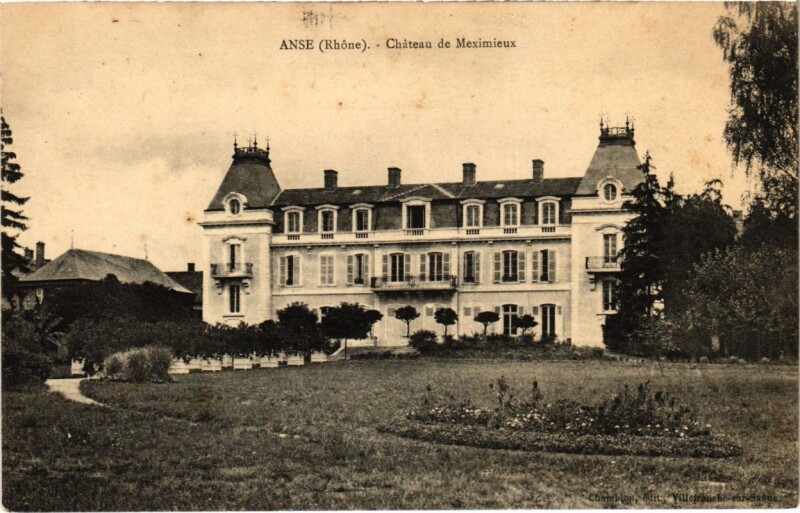 Carte postale ancienne Anse - Chateau de Meximieux à Anse