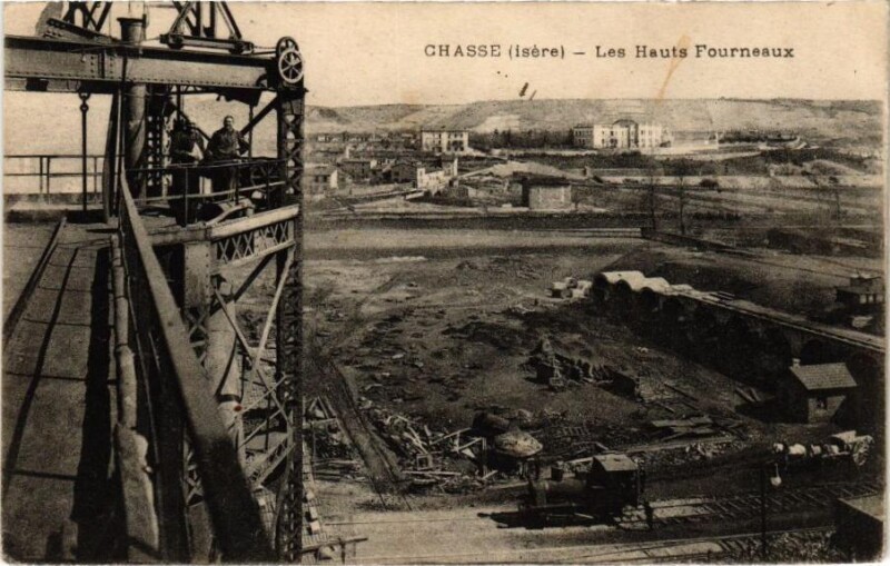 Carte postale ancienne Chasse - Les Hauts Fourneaux