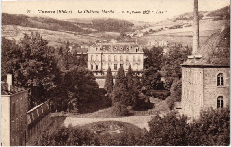 Carte postale ancienne Tarare - Le Chateau Martin à Tarare
