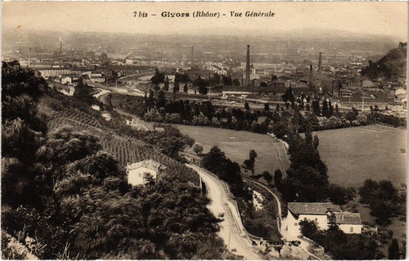 Carte postale ancienne Givors - Vue Generale à Givors