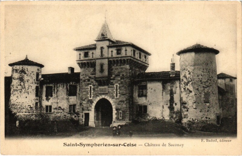 Carte postale ancienne Saint-Symphorien-sur-Coise - Chateau de Saconay à Saint-Symphorien-sur-Coise