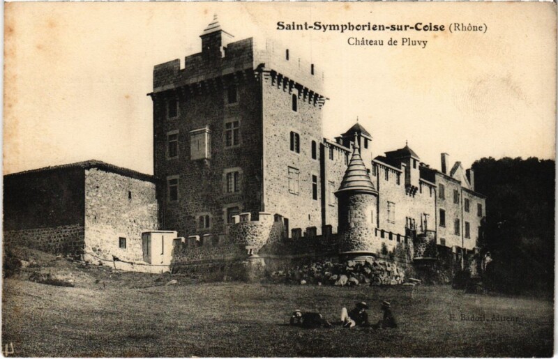 Carte postale ancienne Saint-Symphorien-sur-Coise - Chateau de Pluvy à Saint-Symphorien-sur-Coise
