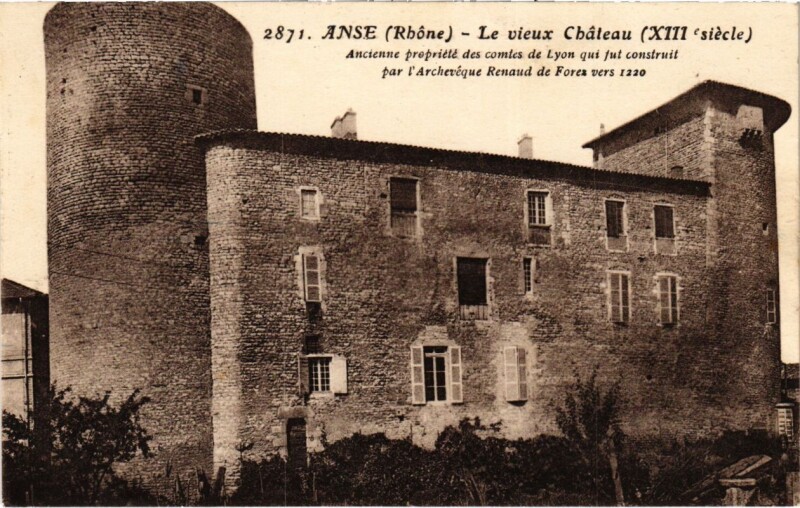 Carte postale ancienne Anse - Le Vieux Chateau à Anse