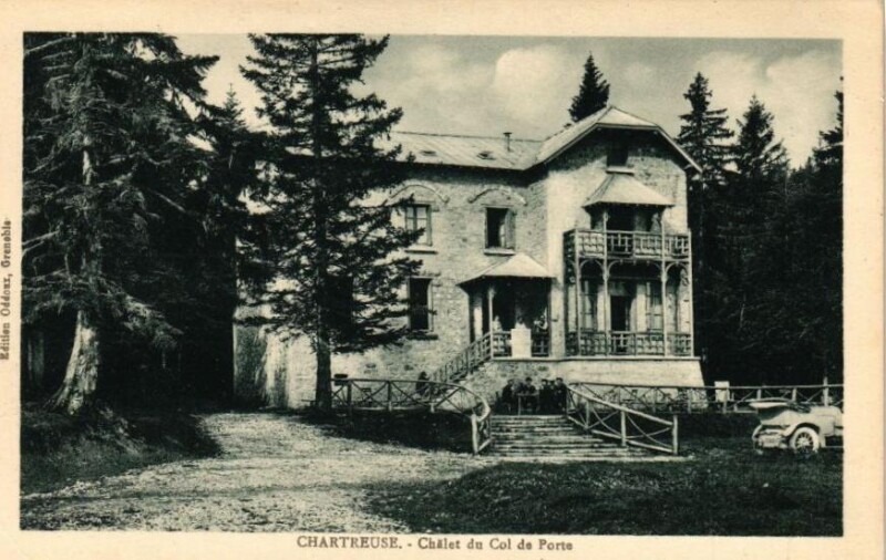Carte postale ancienne Chartreuse - Chalet du Col de Porte