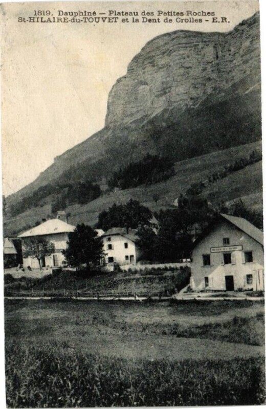 Carte postale ancienne Dauphiné - Plateau des Petites Roches - Saint-Hilaire-du-Touvet à Roche