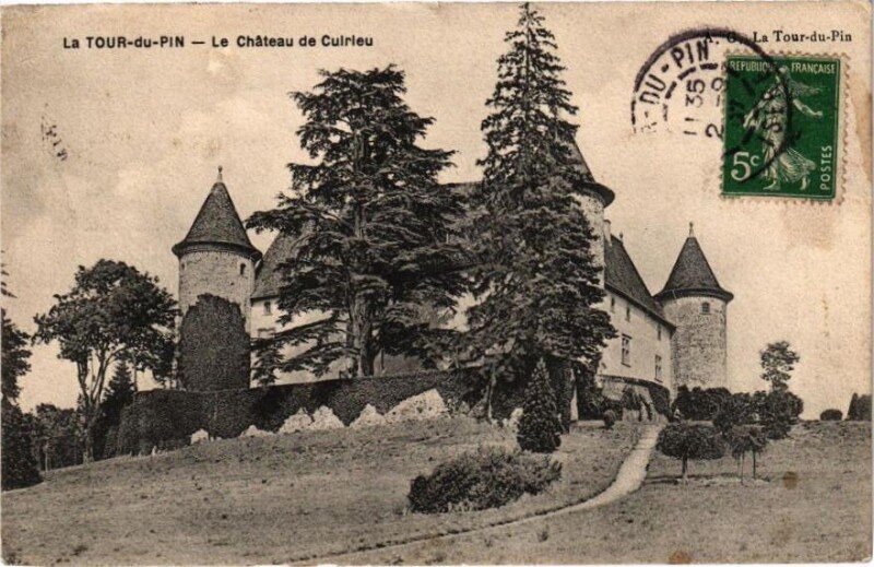 Carte postale ancienne La Tour-du-Pin - Le Chateau de Cuirieu à La Tour-du-Pin