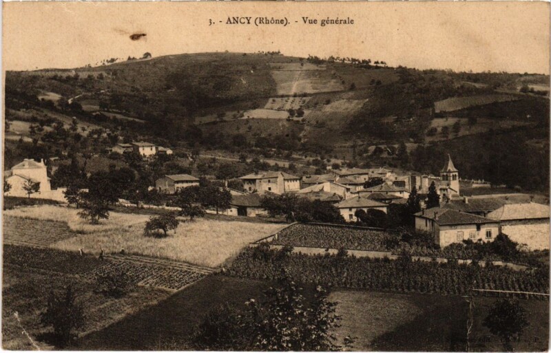 Carte postale ancienne Ancy - Vue Generale à Ancy