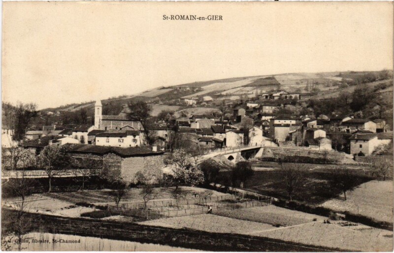 Carte postale ancienne Saint-Romain-en-Gier - Vue Generale à Saint-Romain-en-Gier