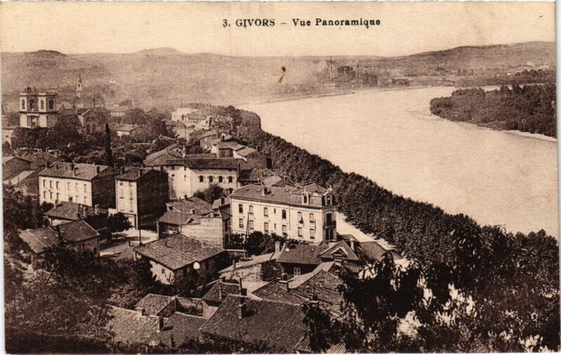 Carte postale ancienne Givors - Vue Panoramique à Givors