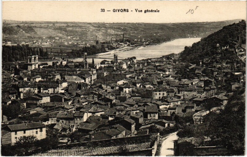 Carte postale ancienne Givors - Vue Generale à Givors