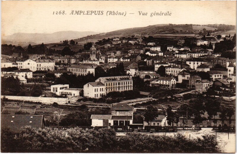 Carte postale ancienne Amplepuis - Vue Generale à Amplepuis
