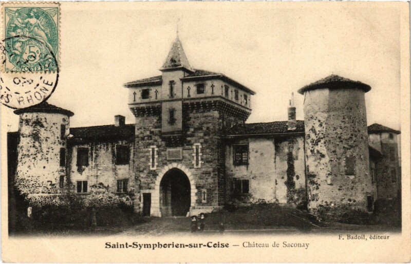Carte postale ancienne Saint-Symphorien-sur-Coise - Chateau de Saconay à Saint-Symphorien-sur-Coise