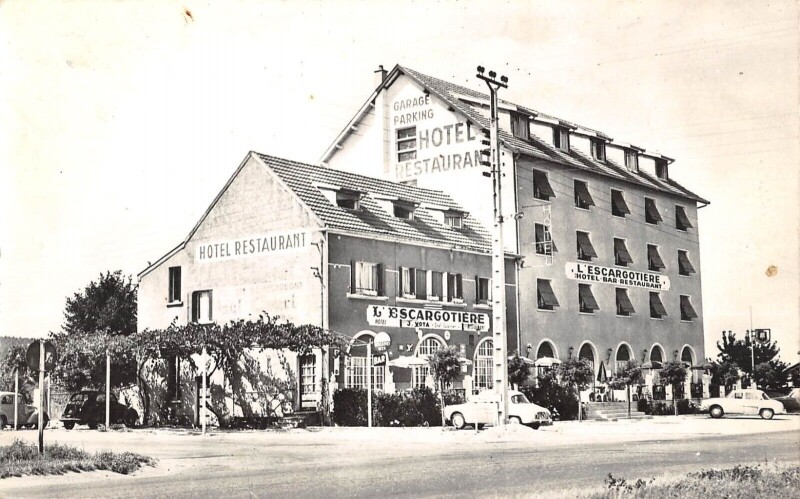 Carte postale ancienne Chenove - L'Escargotiere - Bar Restaurant à Chenôve