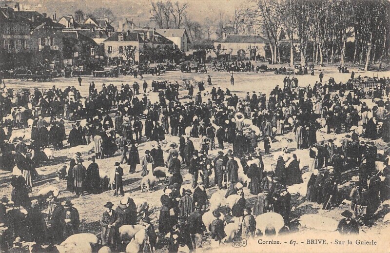 Carte postale ancienne Brive - Sur La Guierle