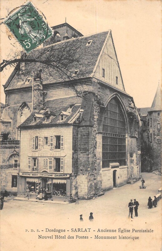 Carte postale ancienne Sarlat - Nouvel Hotel Des Postes